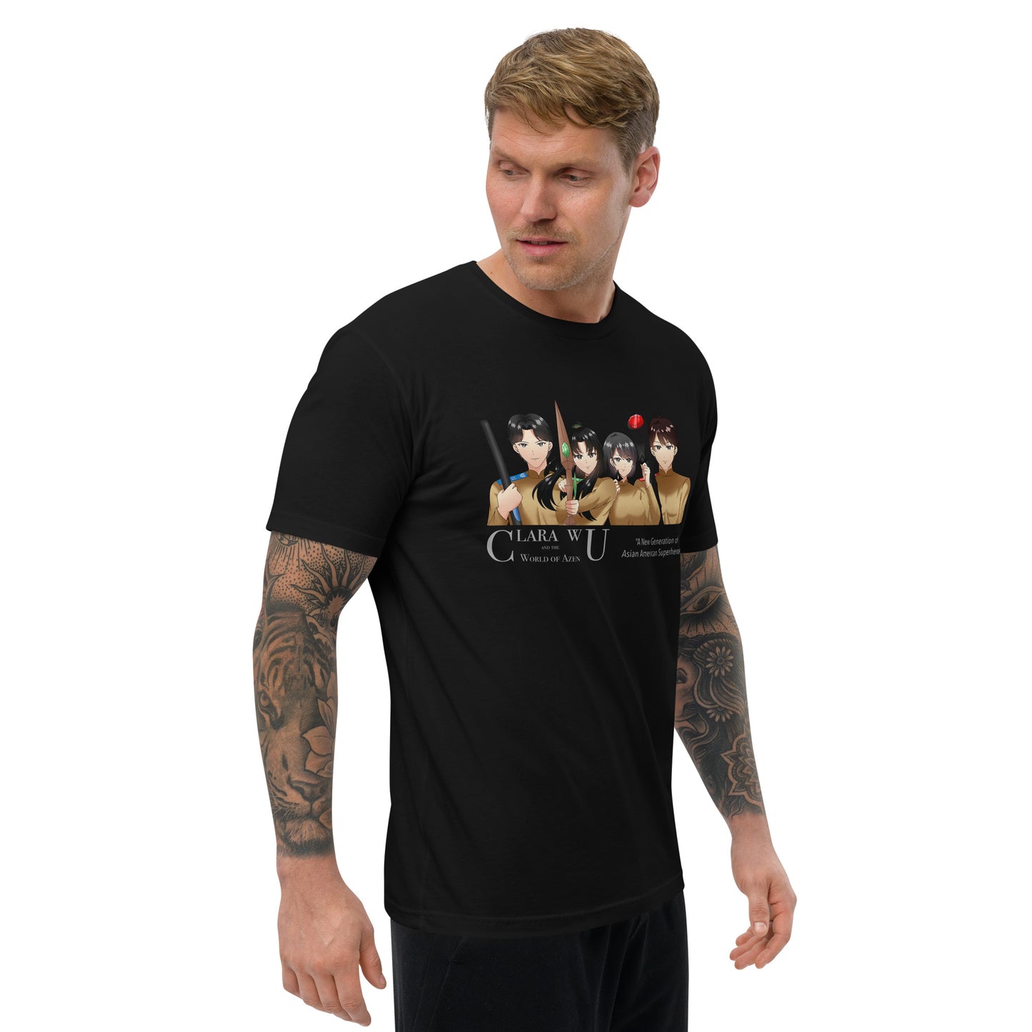 AzenWarriorsTrainingRow ANG Gray – M Fitted T – (145)