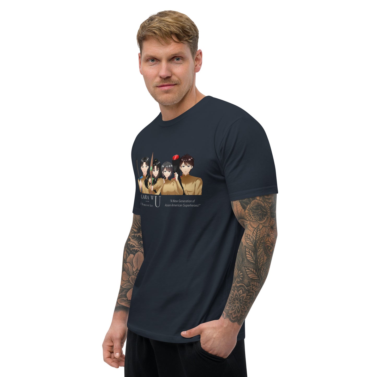 AzenWarriorsTrainingRow ANG Gray – M Fitted T – (145)
