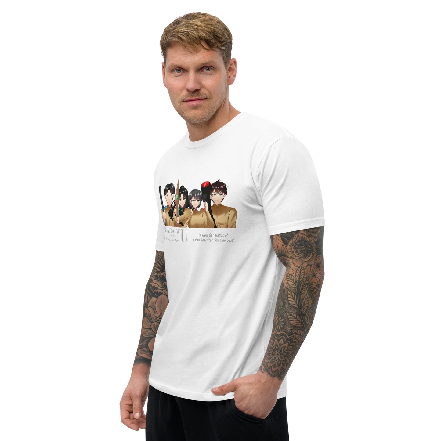 AzenWarriorsTrainingRow ANG Gray – M Fitted T – (145)