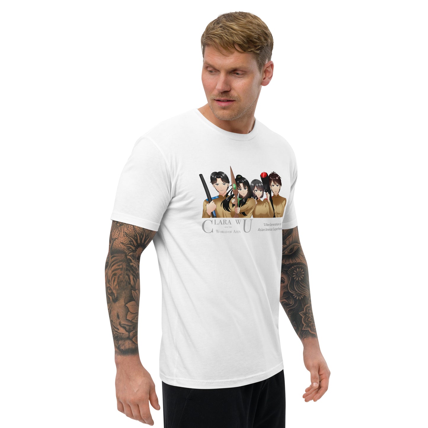 AzenWarriorsTrainingRow ANG Gray – M Fitted T – (145)