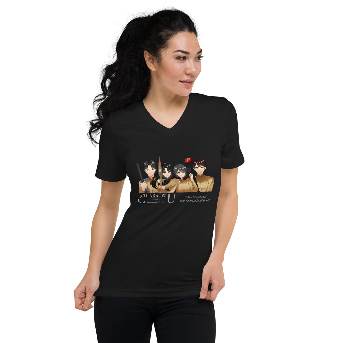 AzenWarriorsTrainingRow ANG Gray – Uni VNeck T – (158)