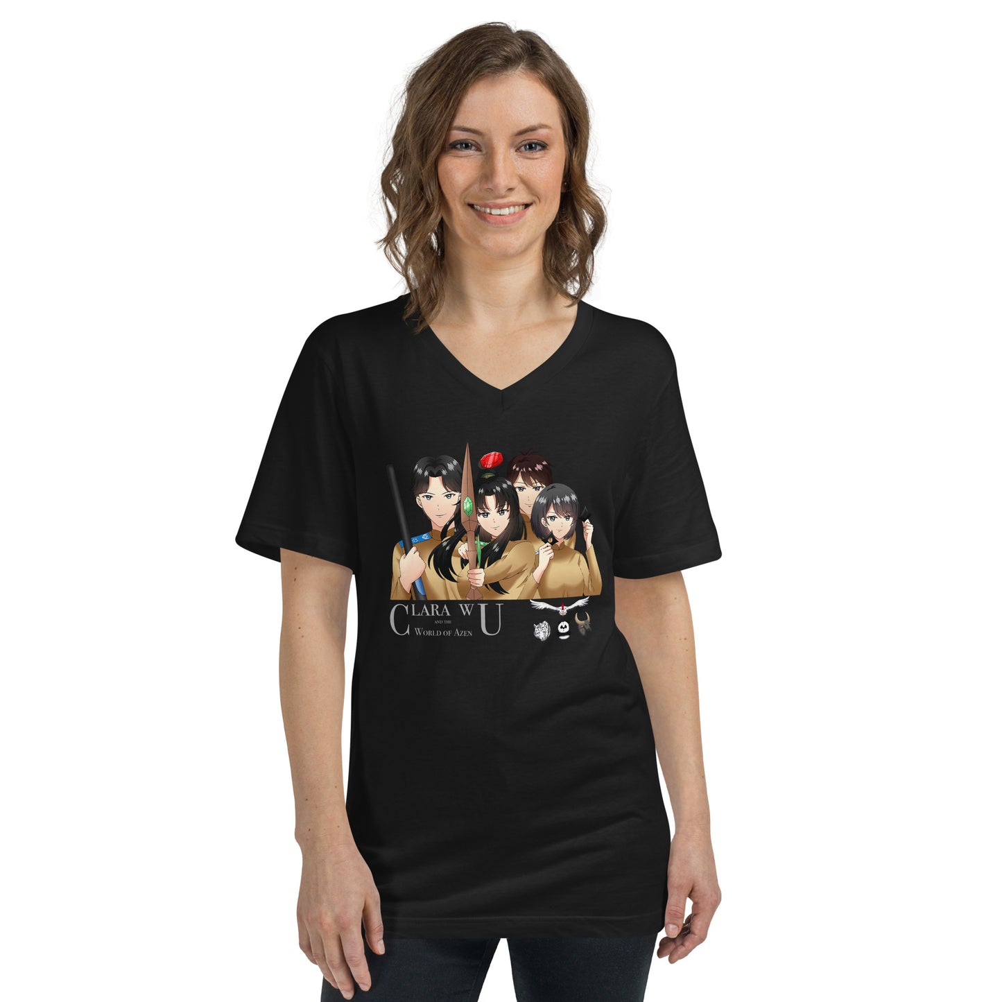 AzenWarriorsTrainingGroup Guardians Gray – Uni VNeck T – (192)