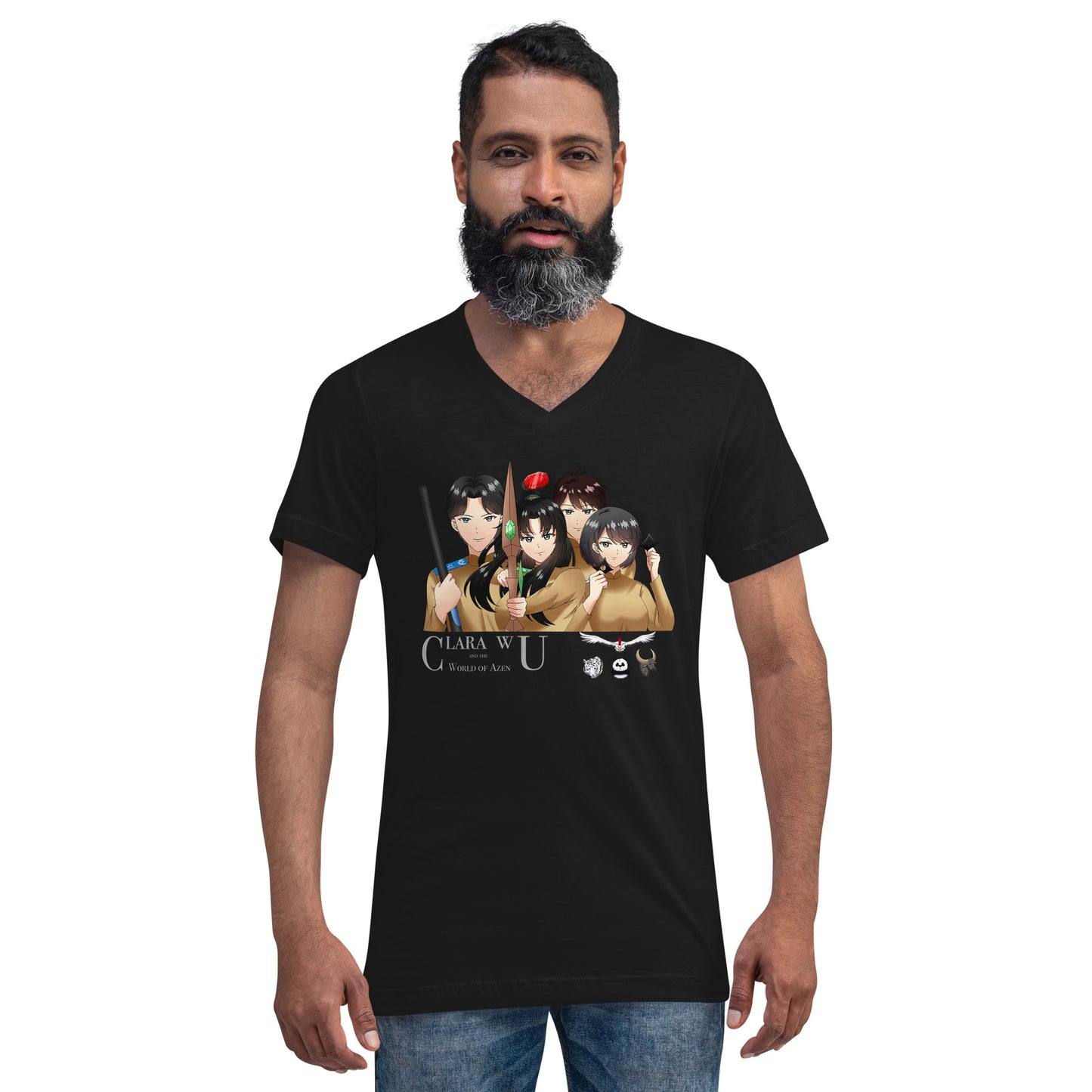 AzenWarriorsTrainingGroup Guardians Gray – Uni VNeck T – (192)