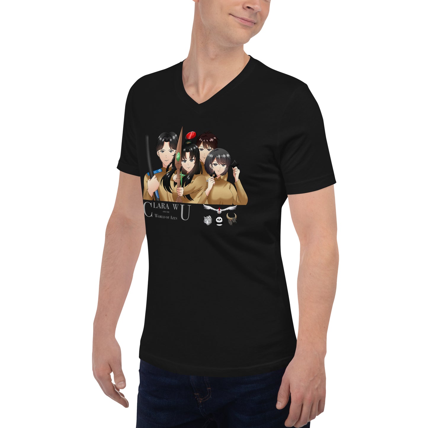AzenWarriorsTrainingGroup Guardians Gray – Uni VNeck T – (192)