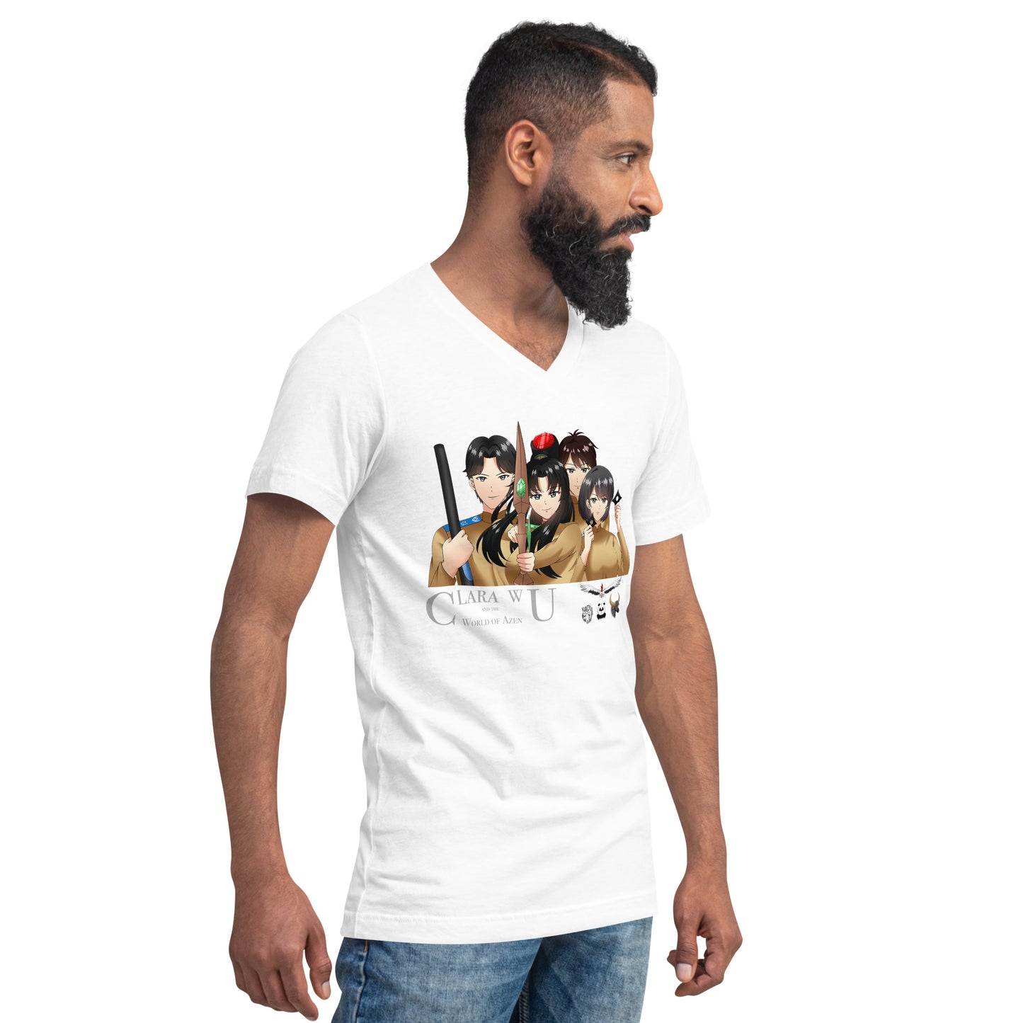 AzenWarriorsTrainingGroup Guardians Gray – Uni VNeck T – (192)