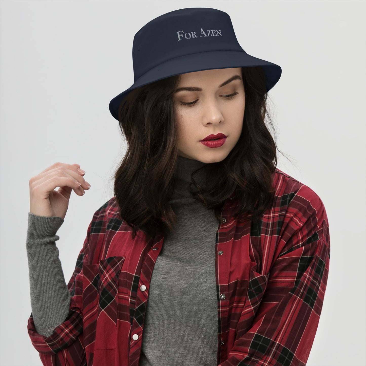 For Azen – Bucket Navy-Gray – (088)