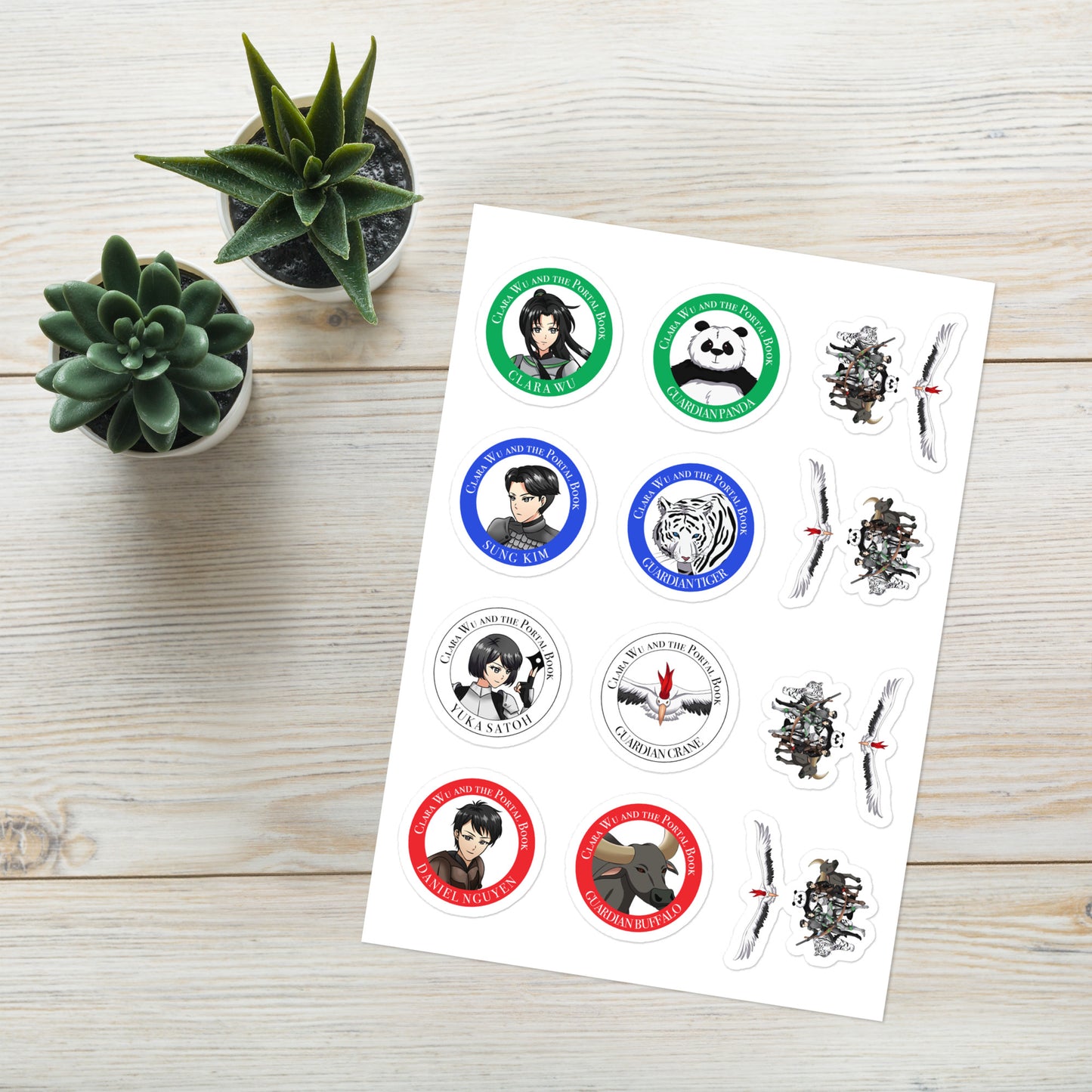 Azen Warriors+Guardians – Sticker Sheet (082)