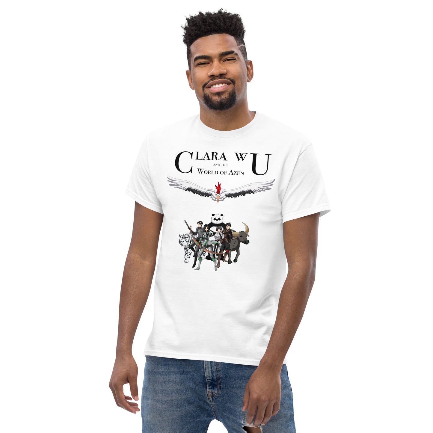 Azen Cast Top – M Classic T – Wht+Multi (063)