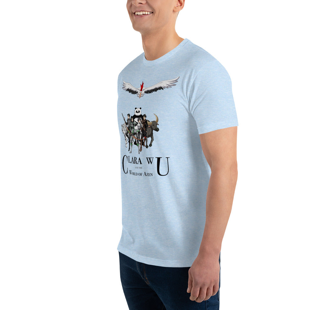 Azen Cast Bot – M Fitted T – Wht+Multi (074)