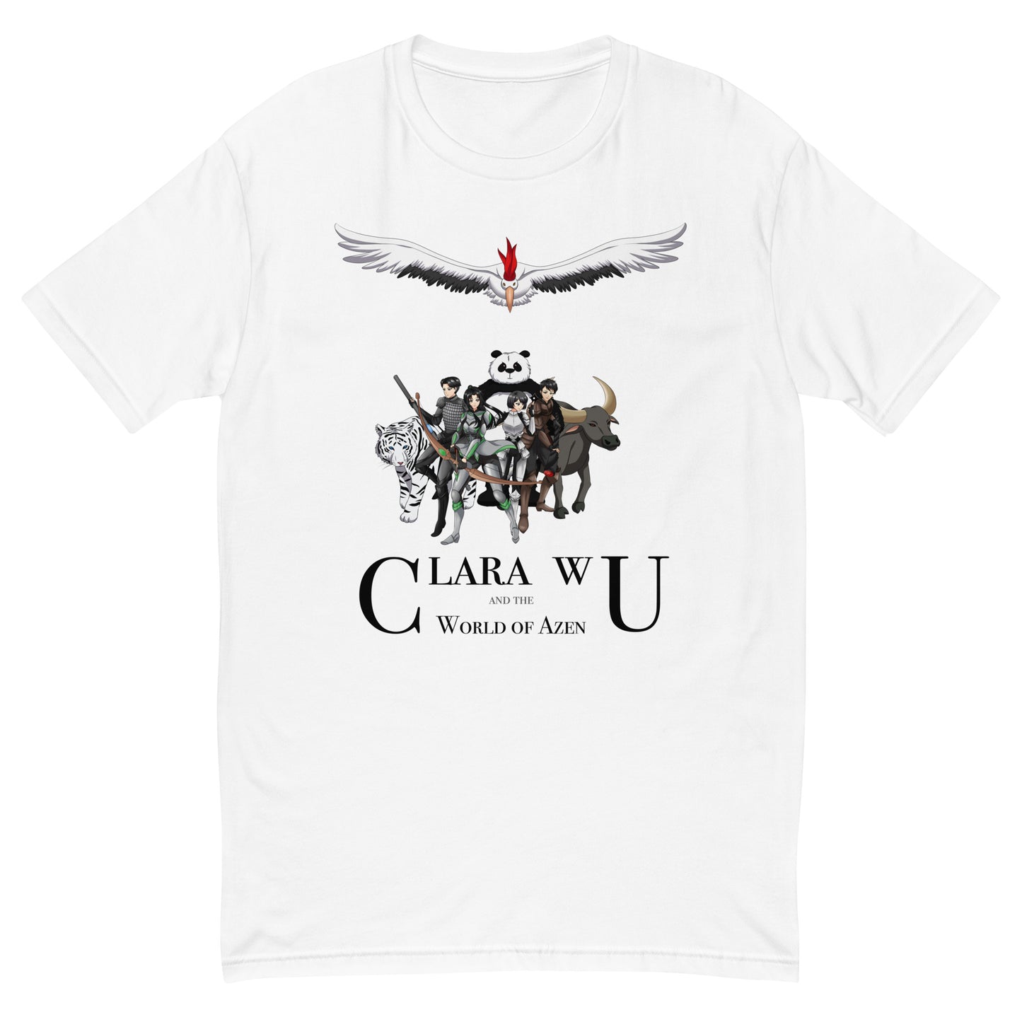 Azen Cast Bot – M Fitted T – Wht+Multi (074)