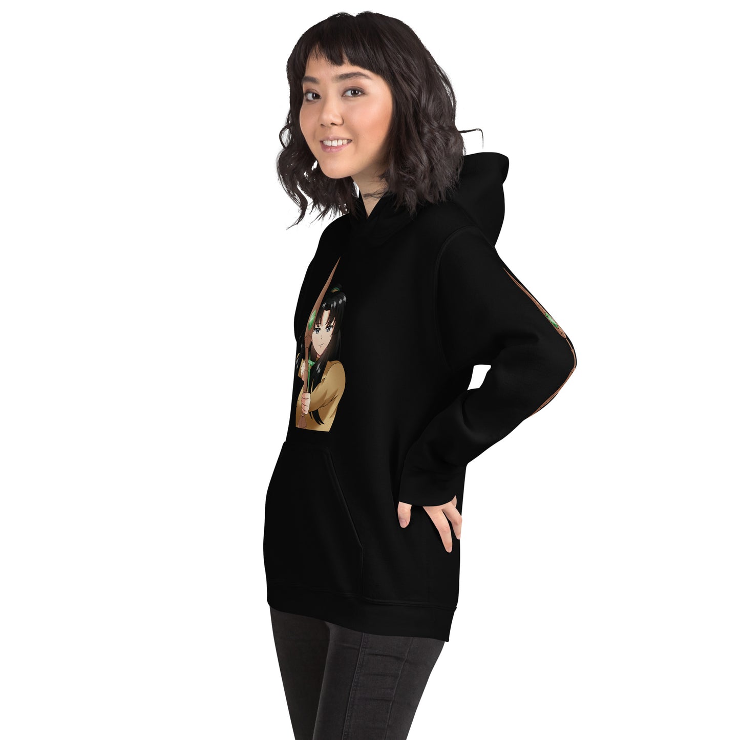 Clara Wu Action Sleeves – Uni Hvy Blend Hoodie B+W – (114)