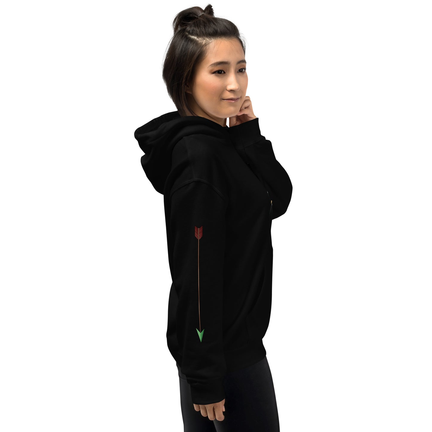 Clara Wu Action Sleeves – Uni Hvy Blend Hoodie B+W – (114)