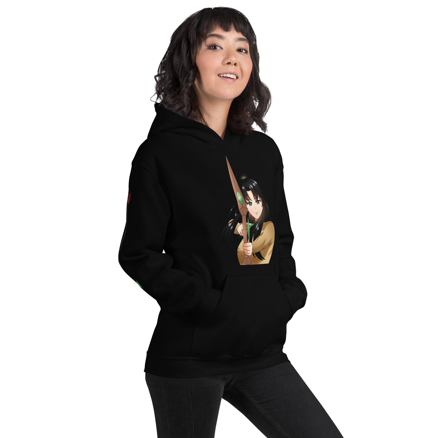 Clara Wu Action Sleeves – Uni Hvy Blend Hoodie B+W – (114)