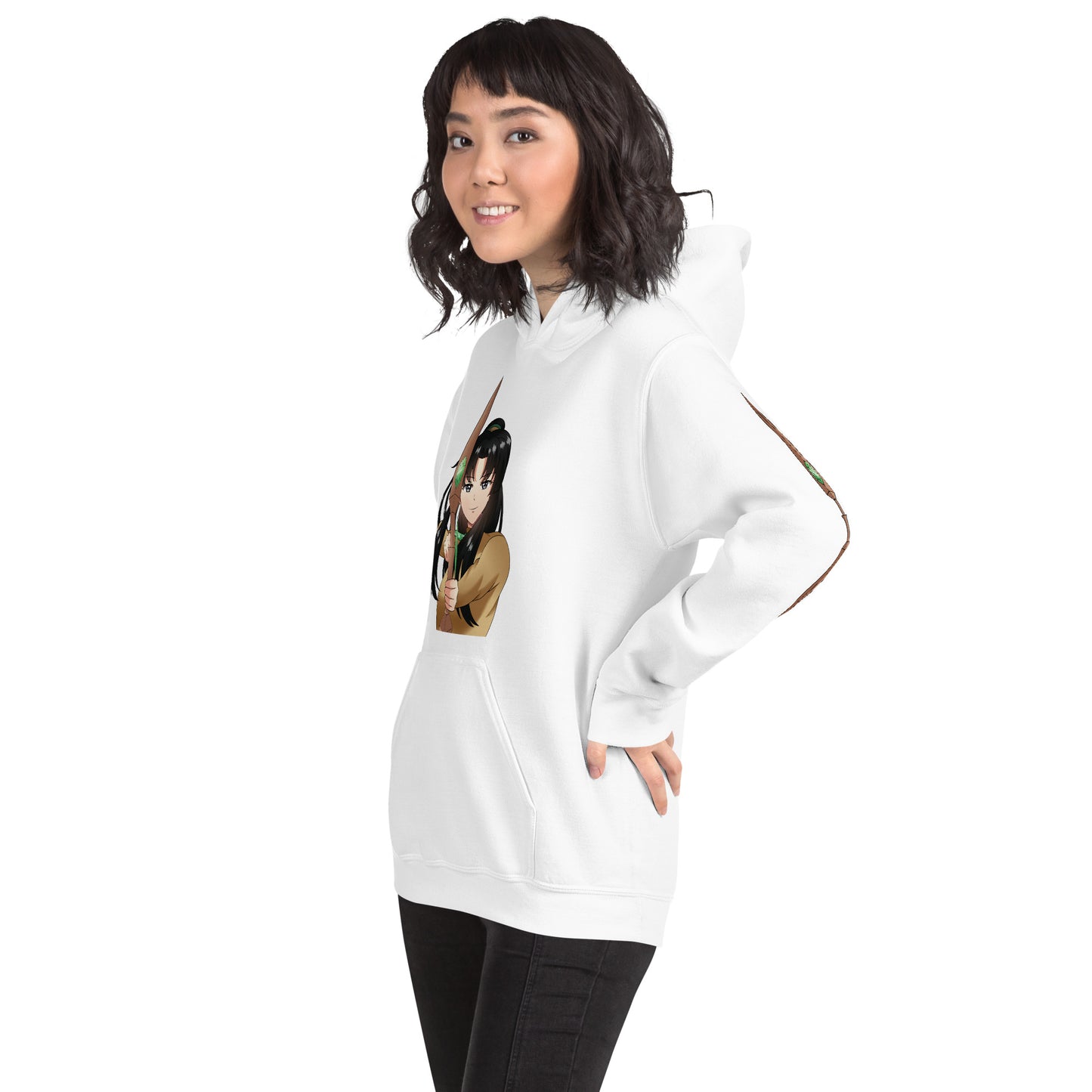 Clara Wu Action Sleeves – Uni Hvy Blend Hoodie B+W – (114)