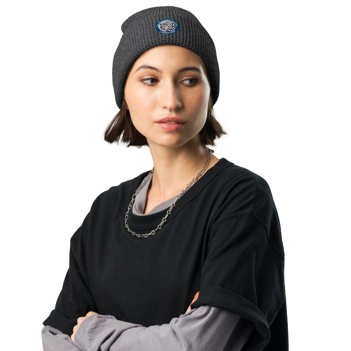 Guardian Tiger - Waffle Beanie Blk – (102)
