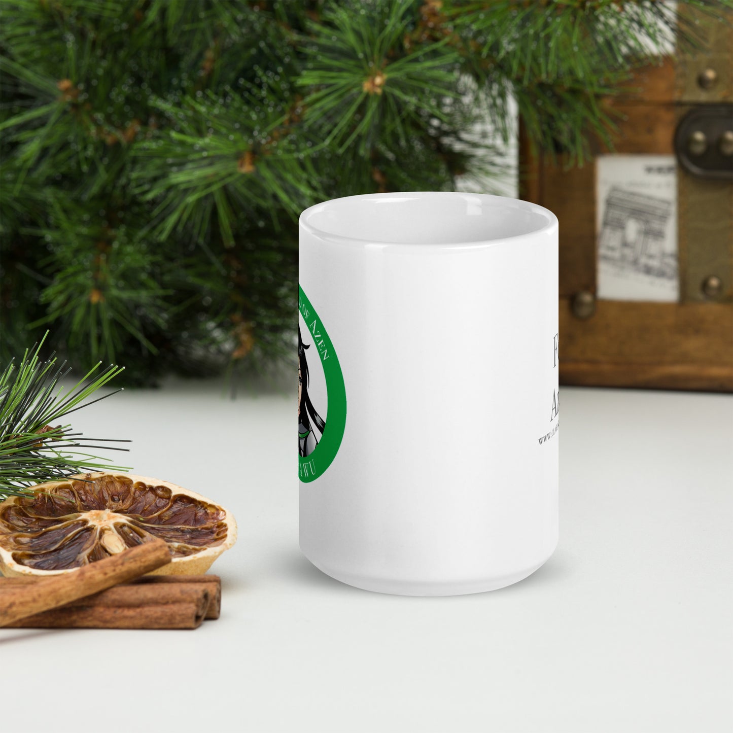 Mug Glossy Wht 15oz Clara (040)
