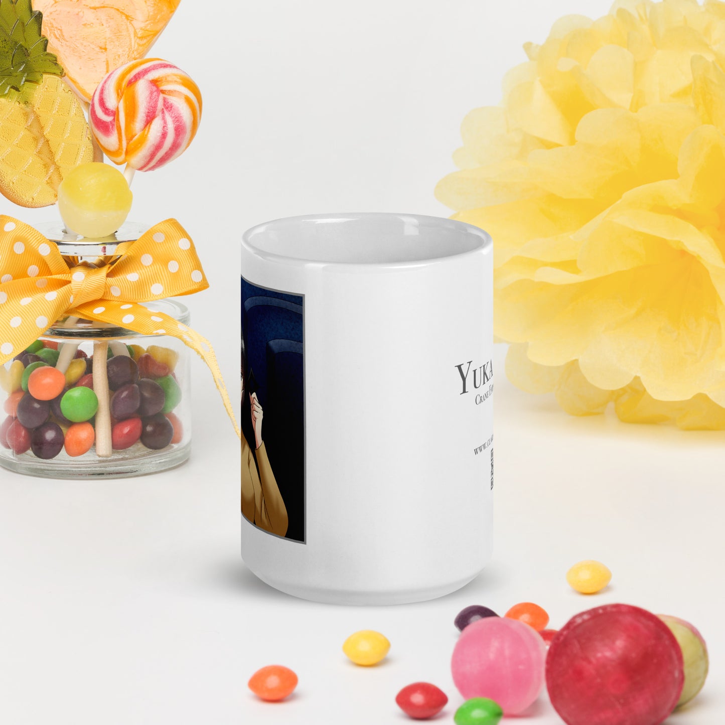 Mug Glossy Wht 15oz Train Weapons Yuka (133)
