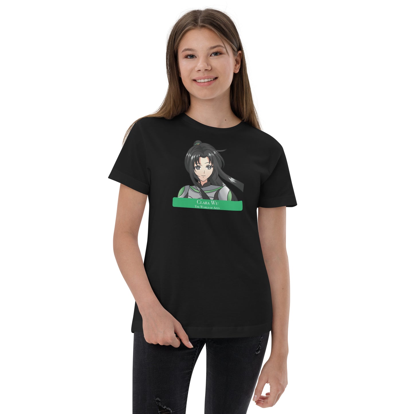 Clara B1 – Y Jersey T - Wht+Blk (006)