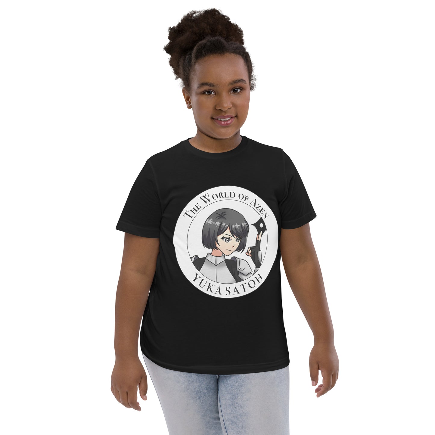 Yuka Circle B1 – Y Jersey T – Wht+Blk (016)