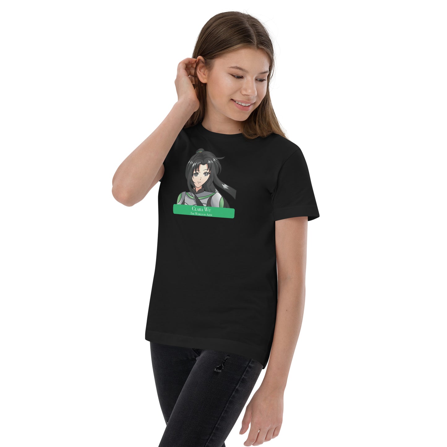 Clara B1 – Y Jersey T - Wht+Blk (006)