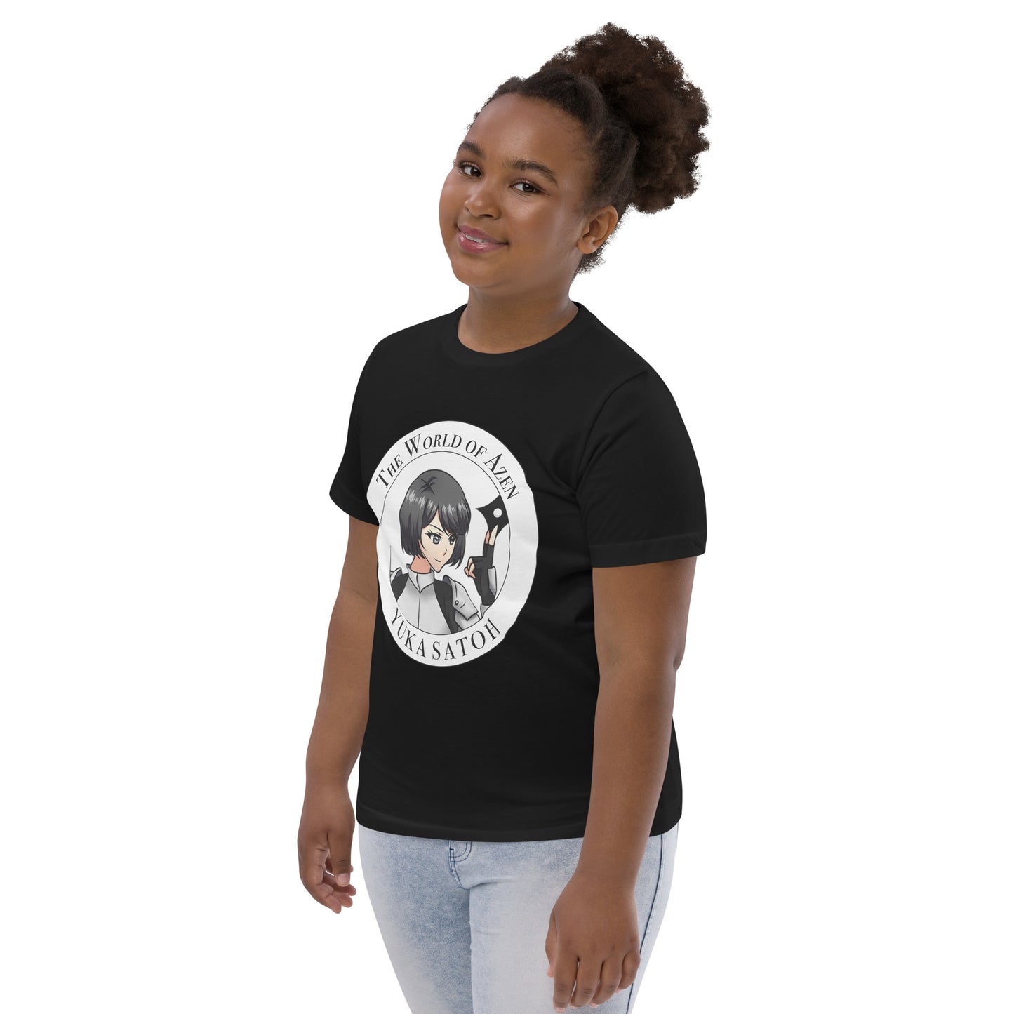 Yuka Circle B1 – Y Jersey T – Wht+Blk (016)