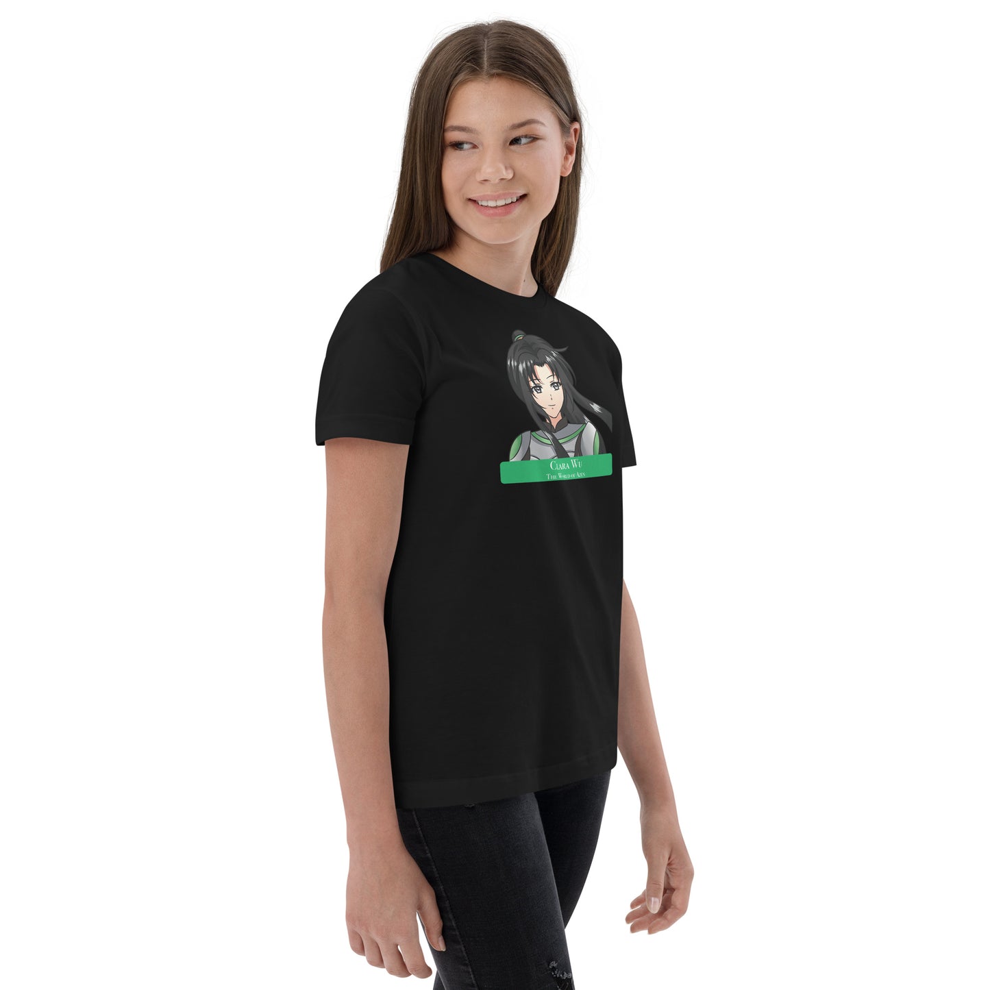 Clara B1 – Y Jersey T - Wht+Blk (006)
