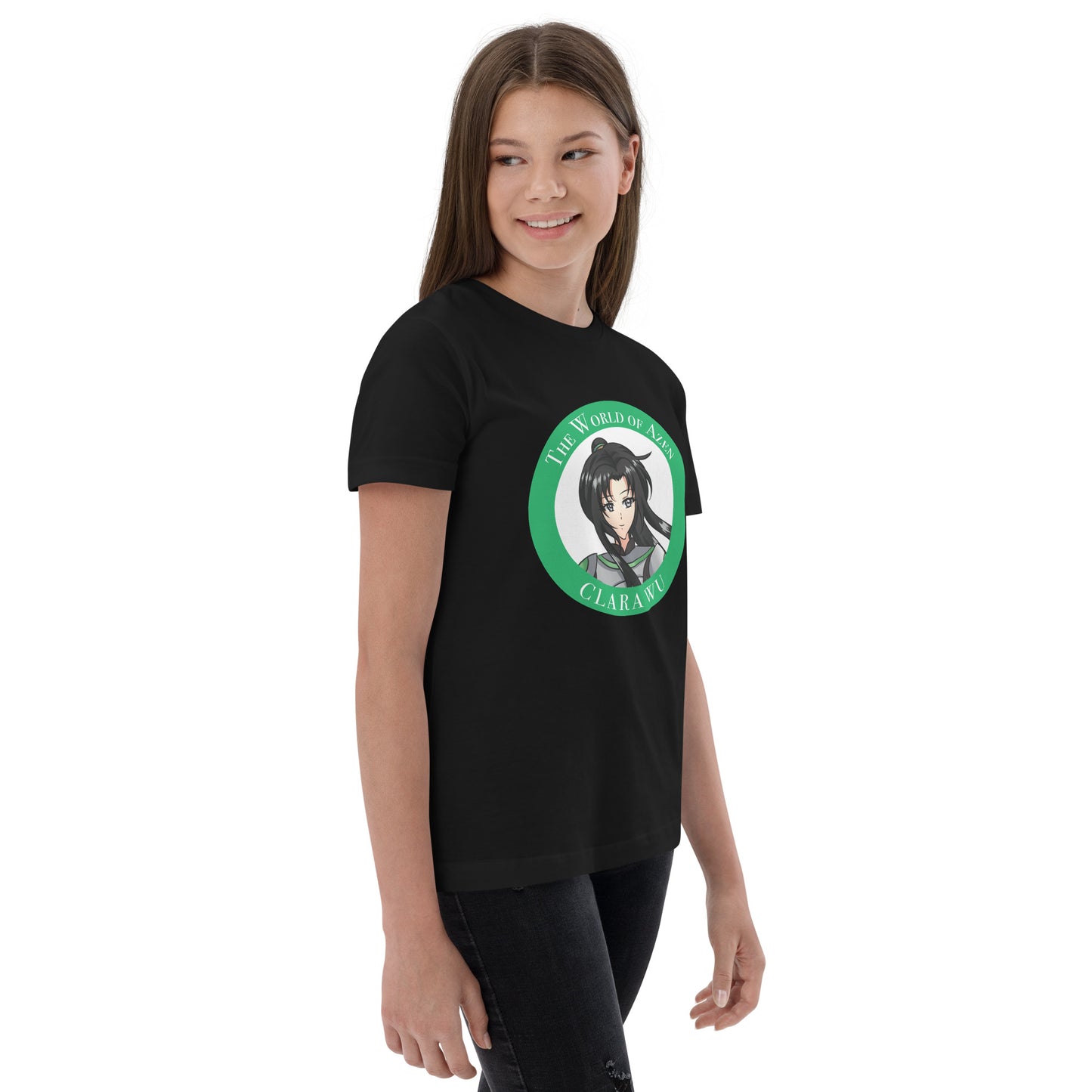 Clara Circle B1 – Y Jersey T – Wht+Blk (014)