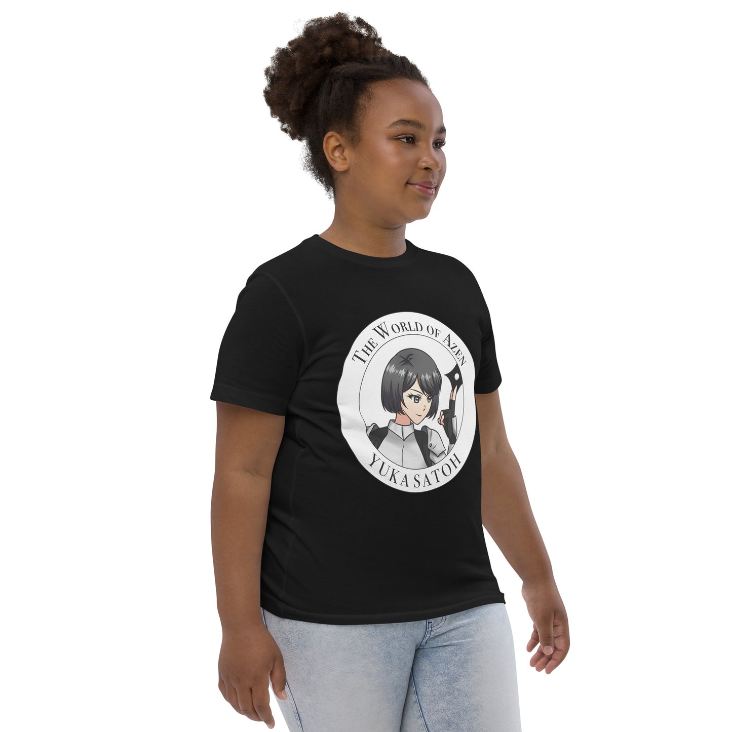 Yuka Circle B1 – Y Jersey T – Wht+Blk (016)