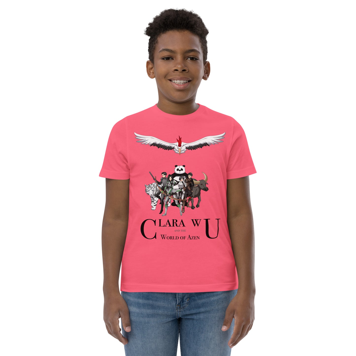 Azen Cast Bot – Y Jersey T – Wht+Multi (004)