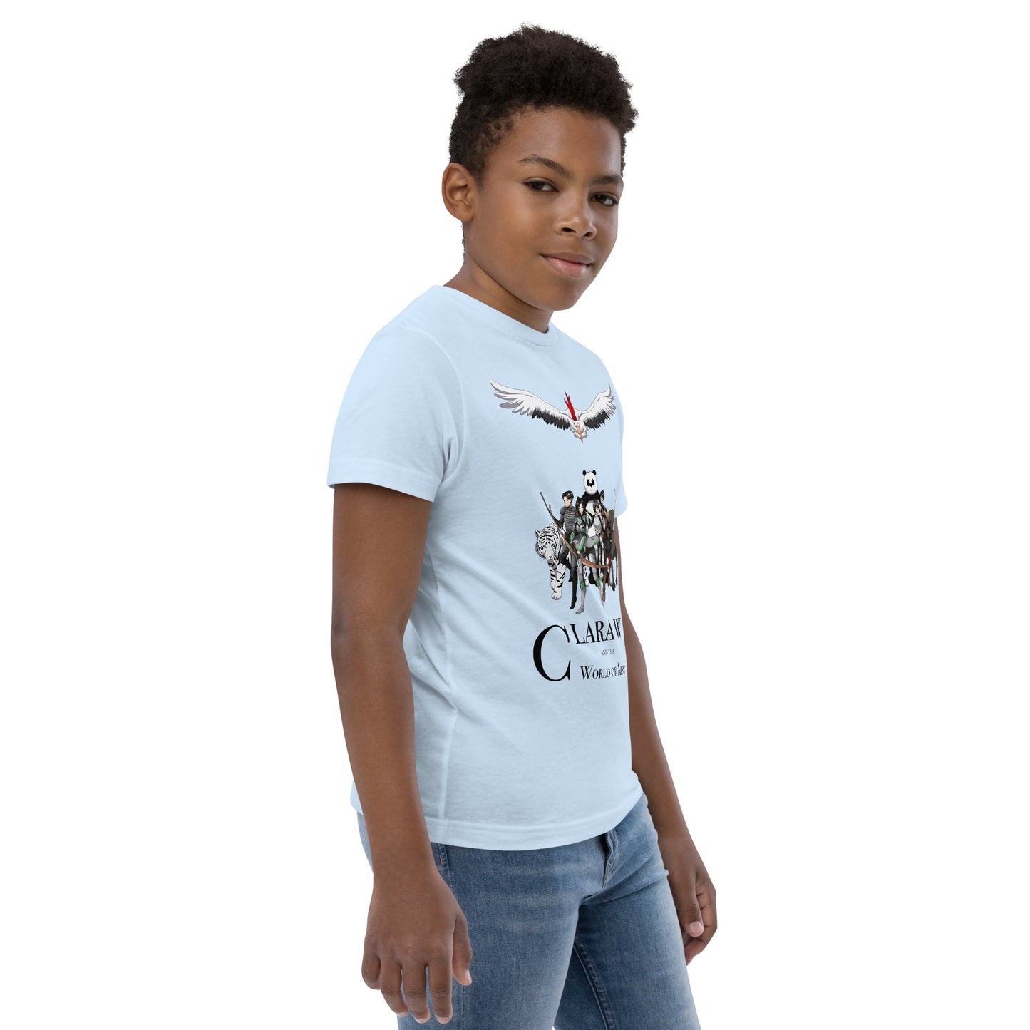 Azen Cast Bot – Y Jersey T – Wht+Multi (004)