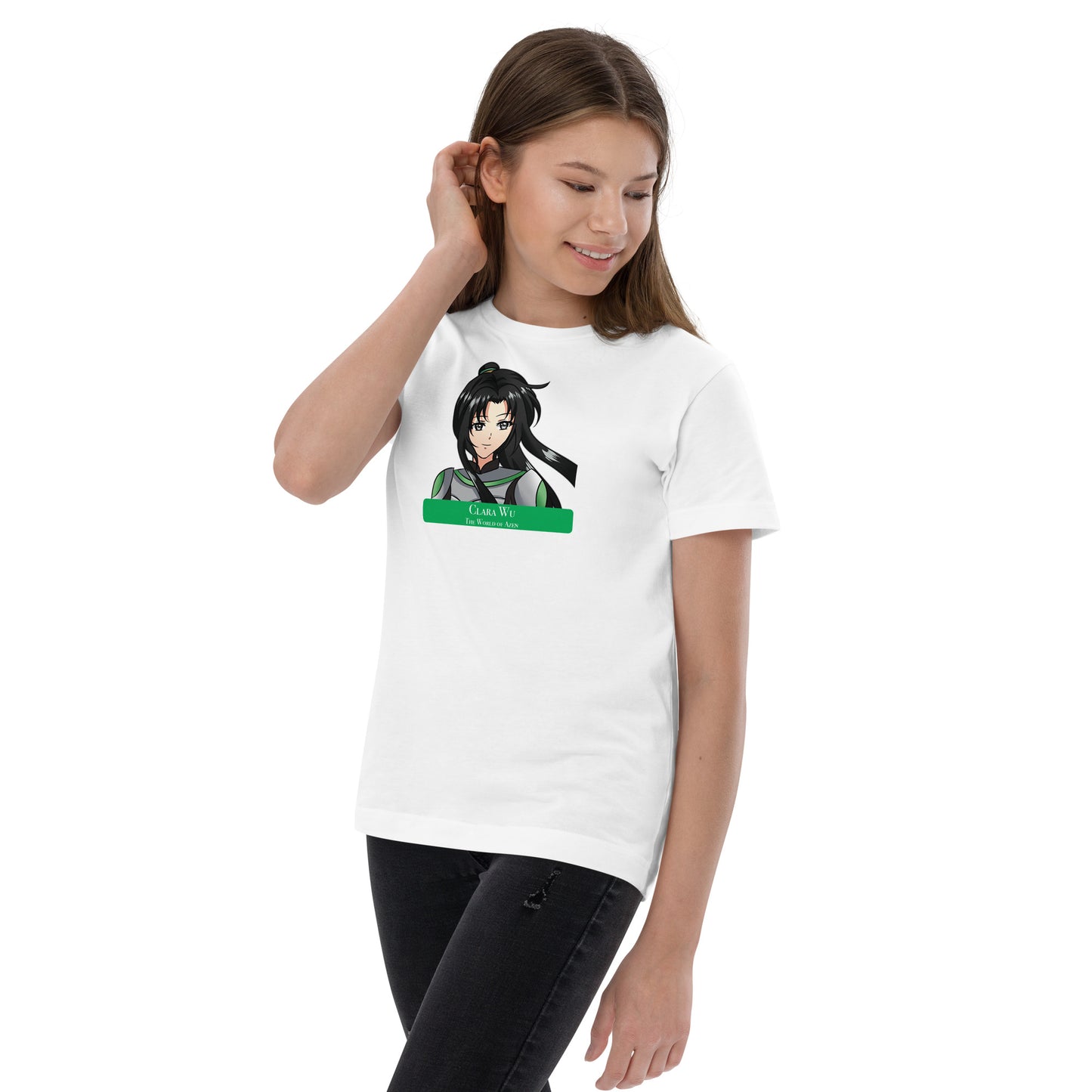 Clara B1 – Y Jersey T - Wht+Blk (006)