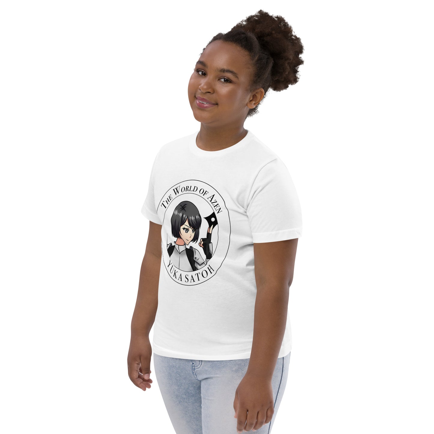 Yuka Circle B1 – Y Jersey T – Wht+Blk (016)