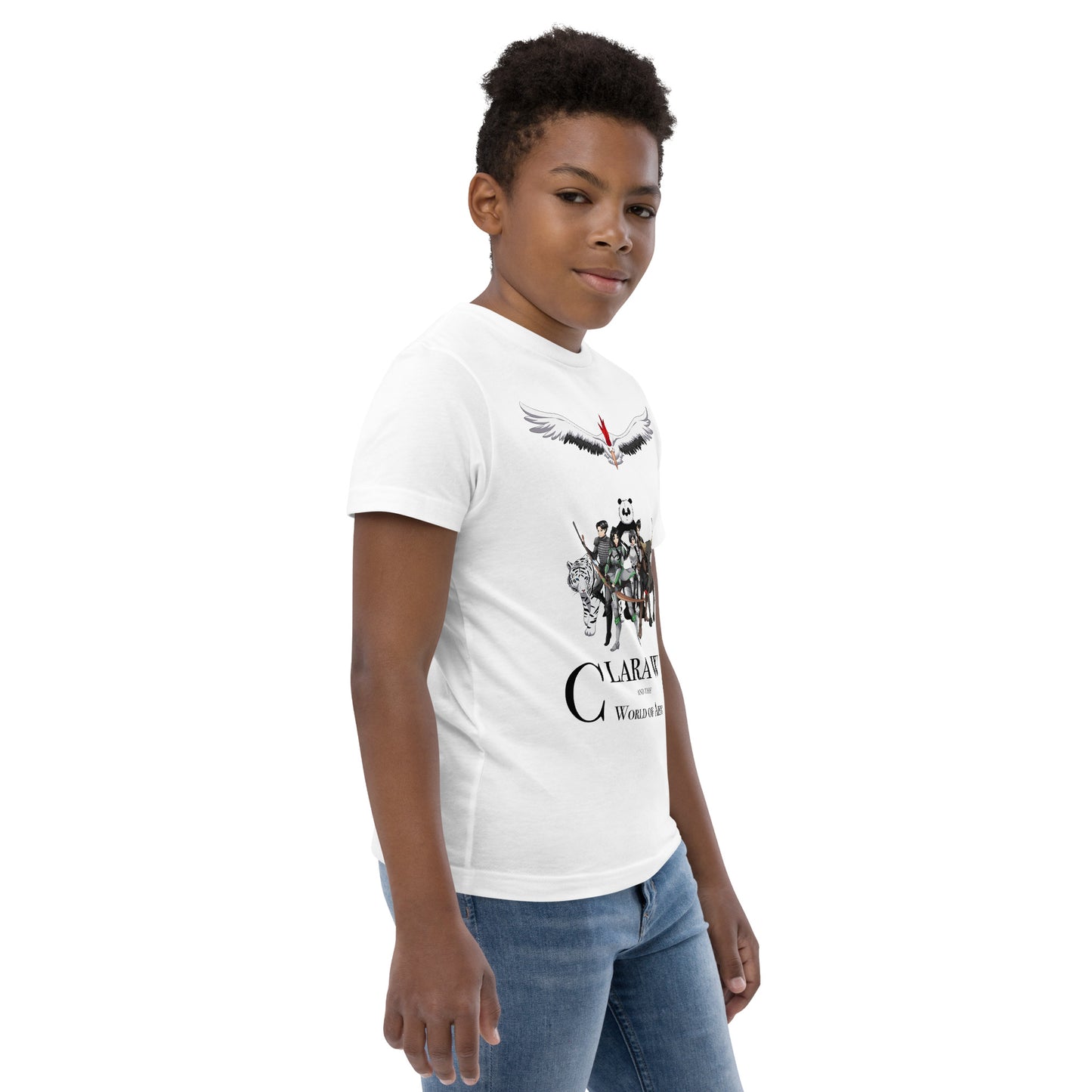 Azen Cast Bot – Y Jersey T – Wht+Multi (004)