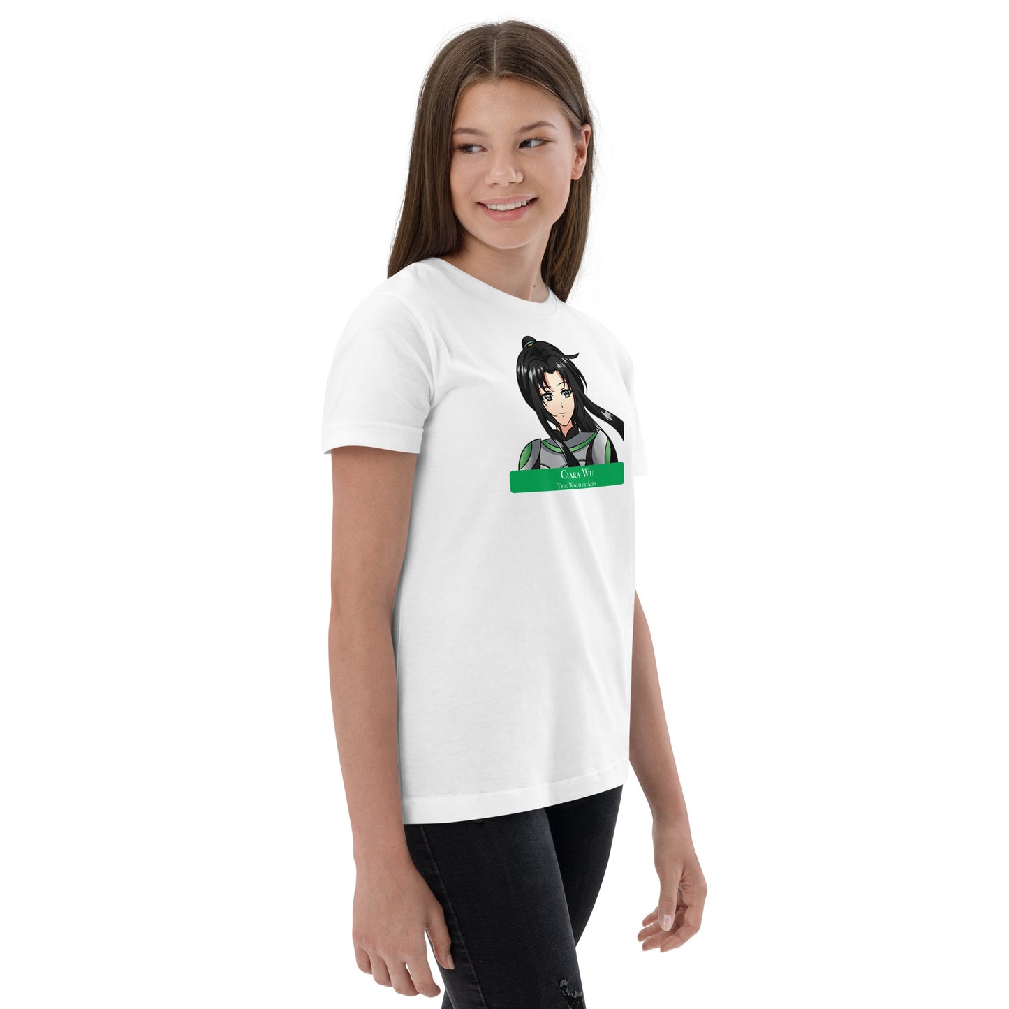Clara B1 – Y Jersey T - Wht+Blk (006)