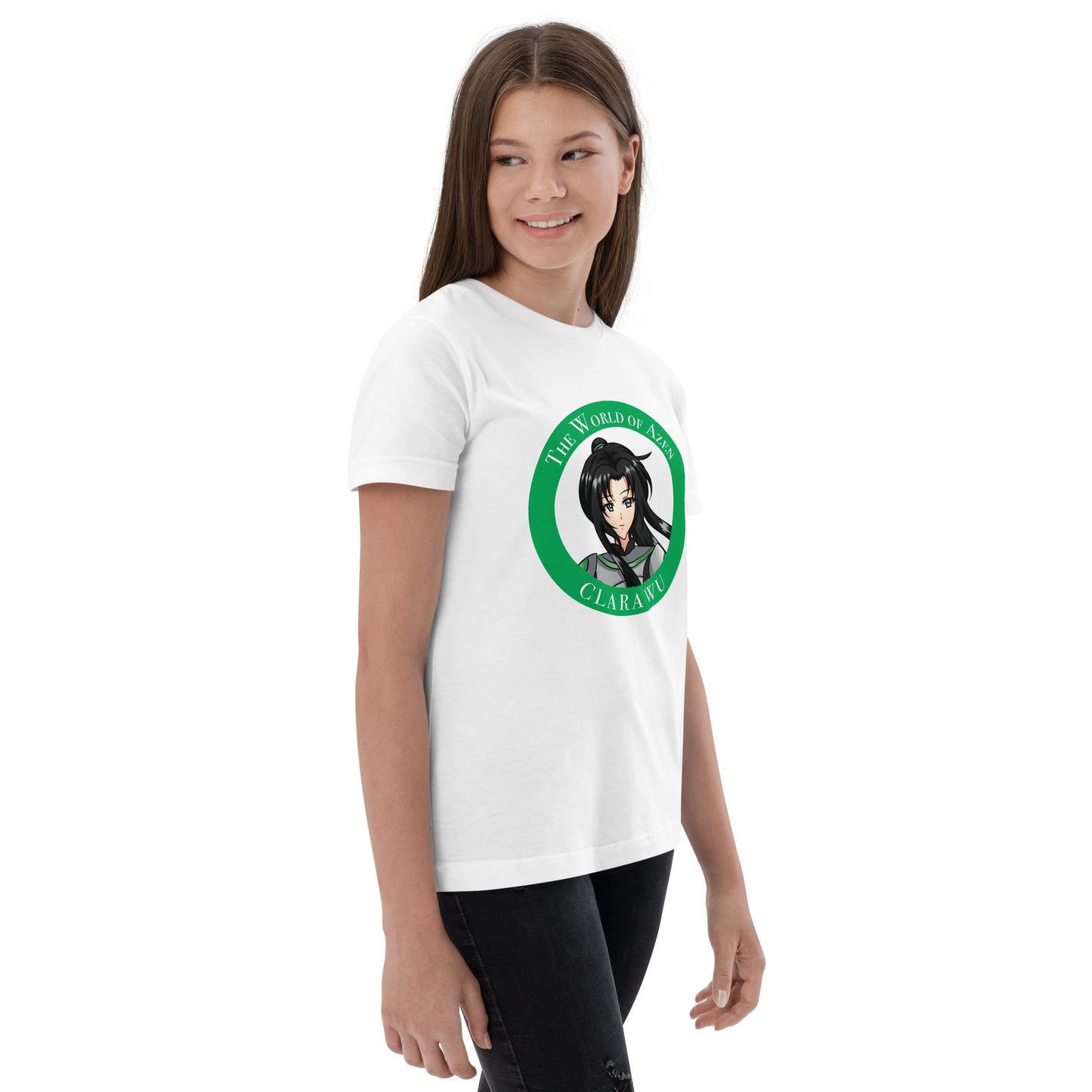Clara Circle B1 – Y Jersey T – Wht+Blk (014)
