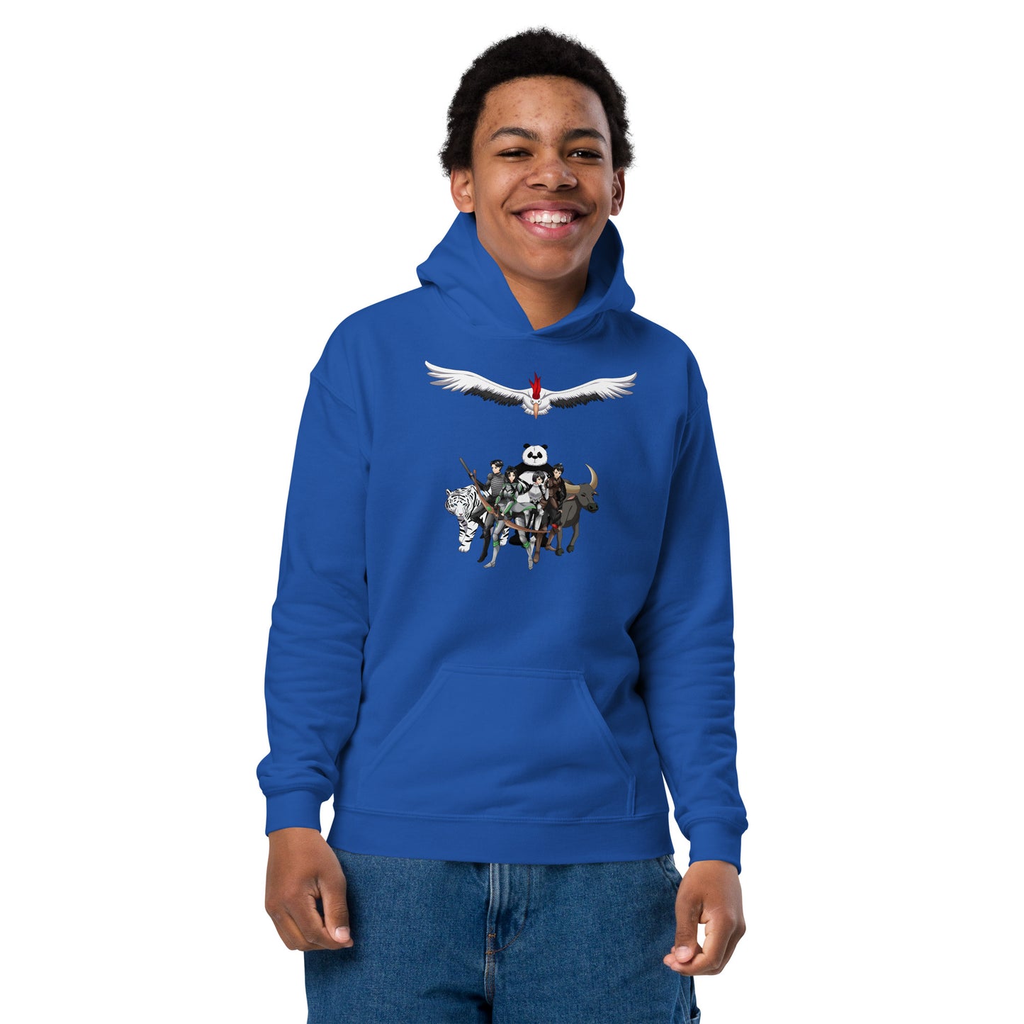 Azen Warriors Action – Y HvyBlend Hoodie – (216)