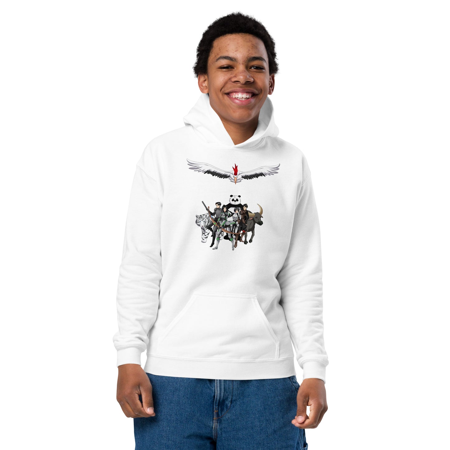 Azen Warriors Action – Y HvyBlend Hoodie – (216)