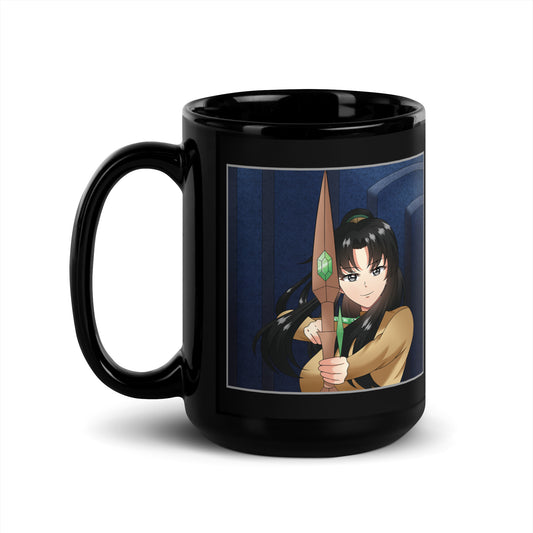 Mug Glossy Blk 15oz Train Weapons Clara (126)