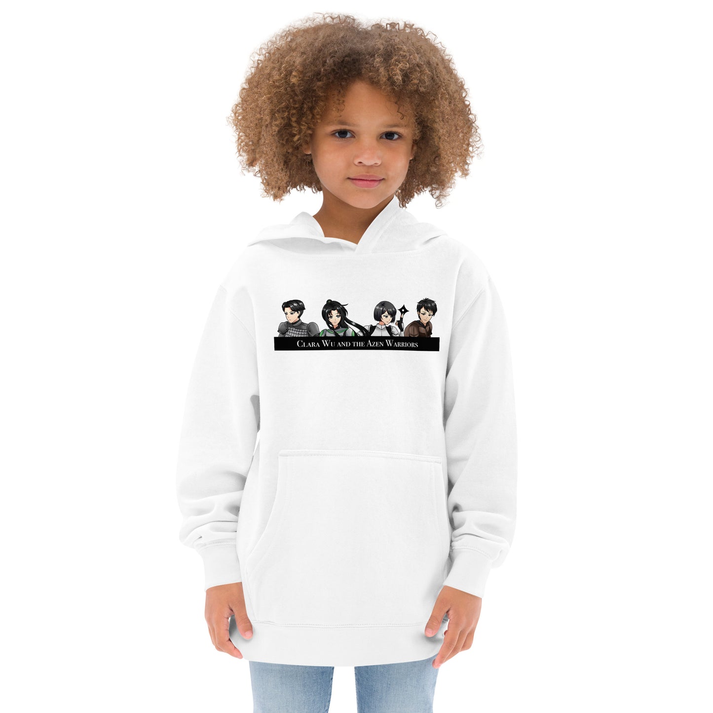 Azen Warriors – K Hoodie Fleece Wht (027)