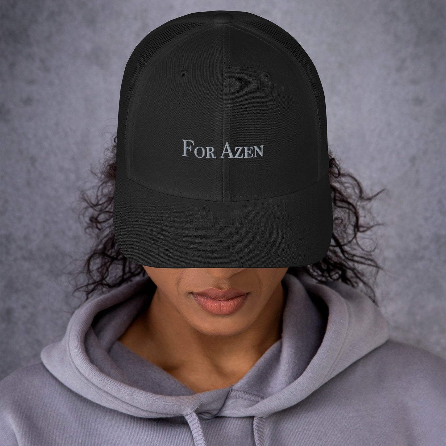 For Azen – Retro Trucker Blk-Gray – (083)