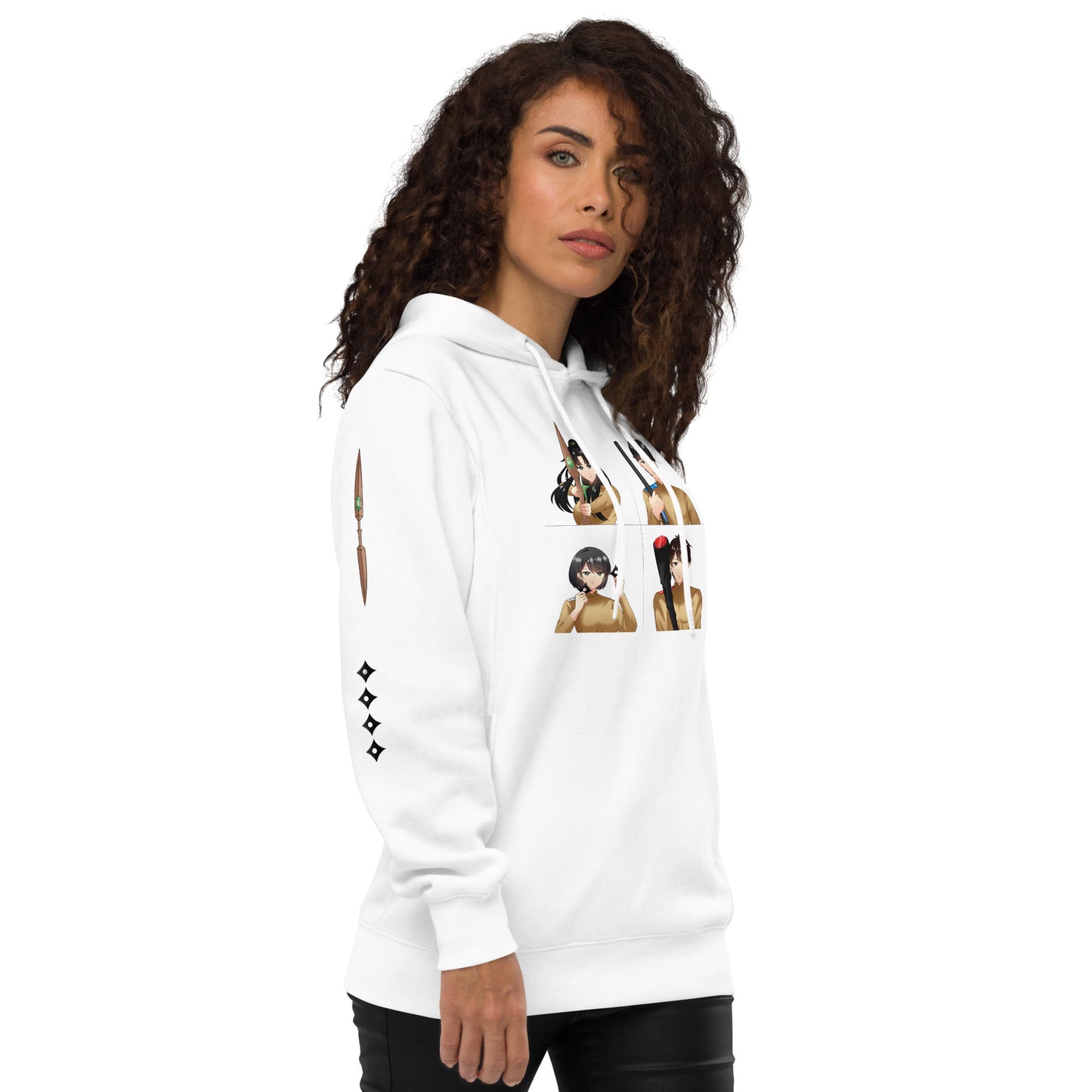 Azen Warriors Action – Uni Fashion Hoodie B+W – (122)