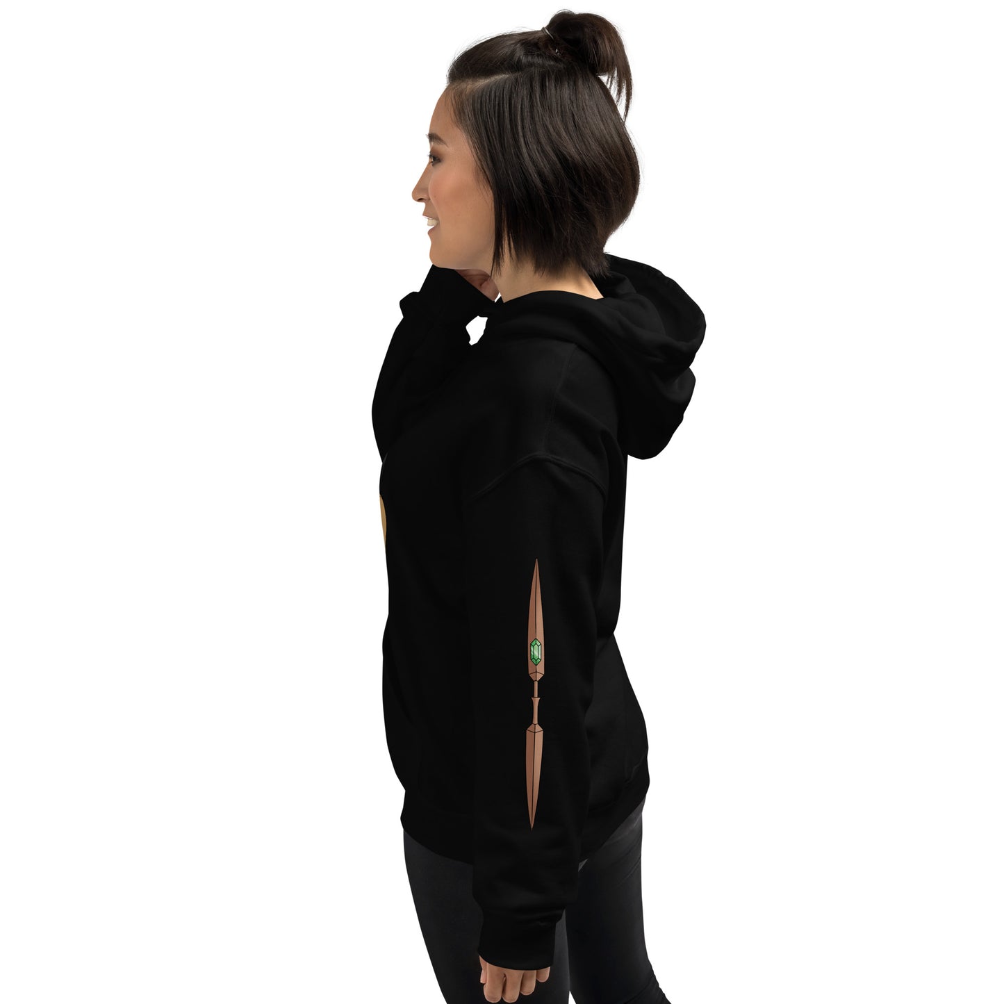 Clara Wu Action Sleeves – Uni Hvy Blend Hoodie B+W – (114)