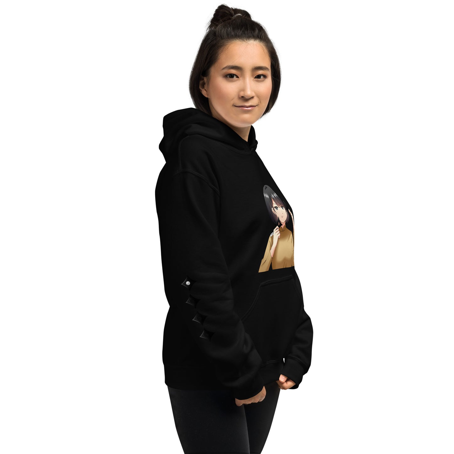 Yuka Satoh Action Sleeves – Uni Hvy Blend Hoodie B+W – (116)