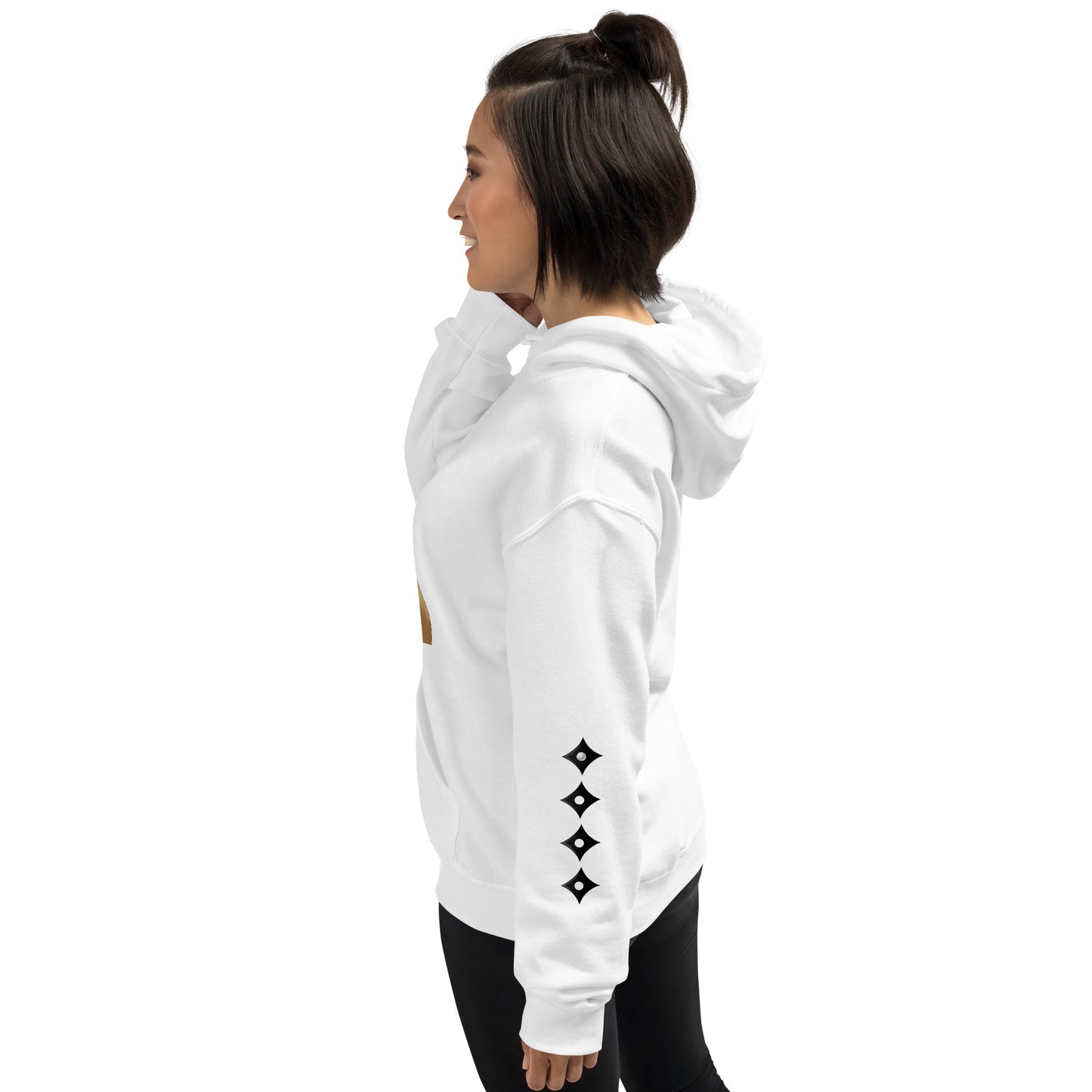 Yuka Satoh Action Sleeves – Uni Hvy Blend Hoodie B+W – (116)