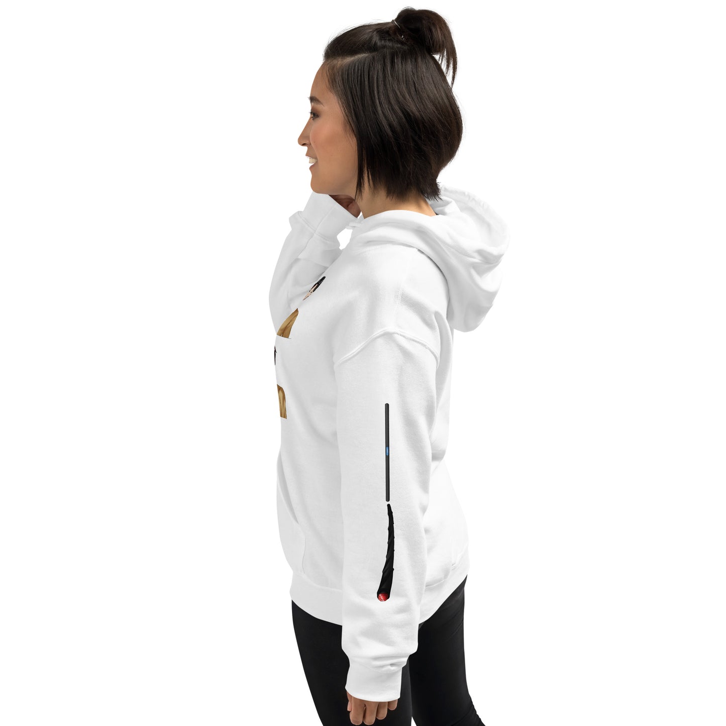 Azen Warriors Action – Uni Hvy Blend Hoodie B+W – (123)