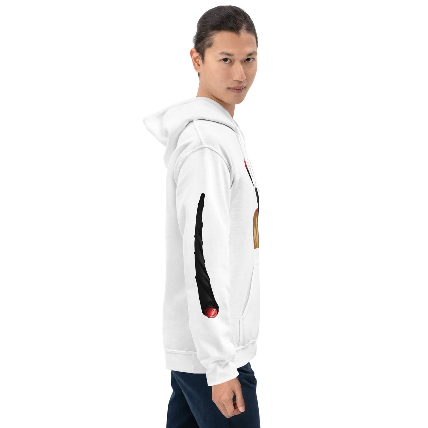 Daniel Nguyen Action Sleeves – Uni Hvy Blend Hoodie B+W – (117)