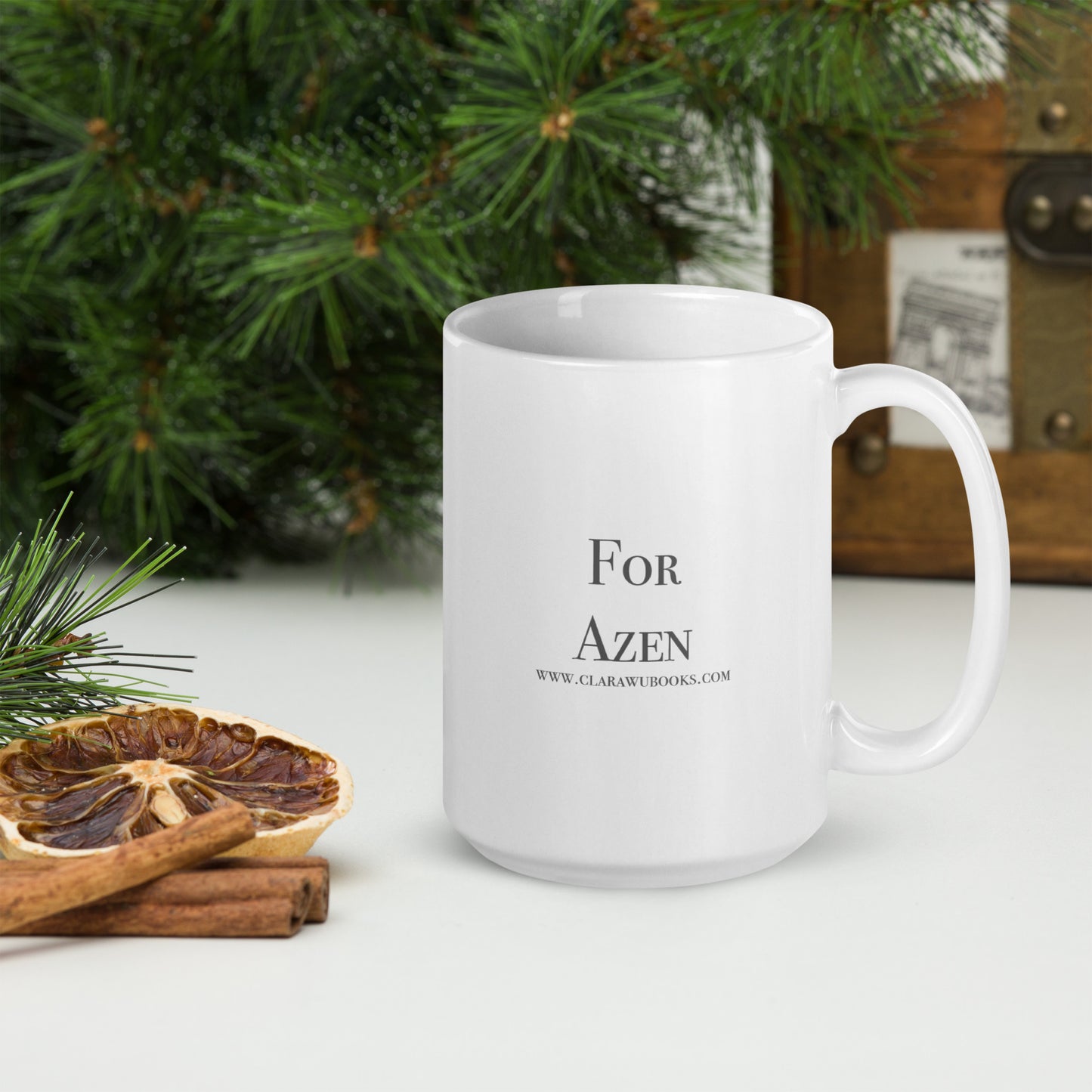 Mug Glossy Wht 15oz Clara (040)