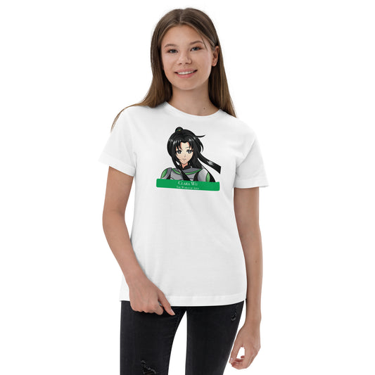 Clara B1 – Y Jersey T - Wht+Blk (006)